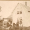 Francis "Frank" Ervin with wife, Julia (Leonard), twins Clara and Clarence and unidentified older daughter (possibly Ella)